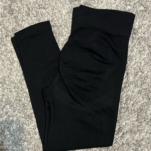Black High-Waist Maternity Leggings
